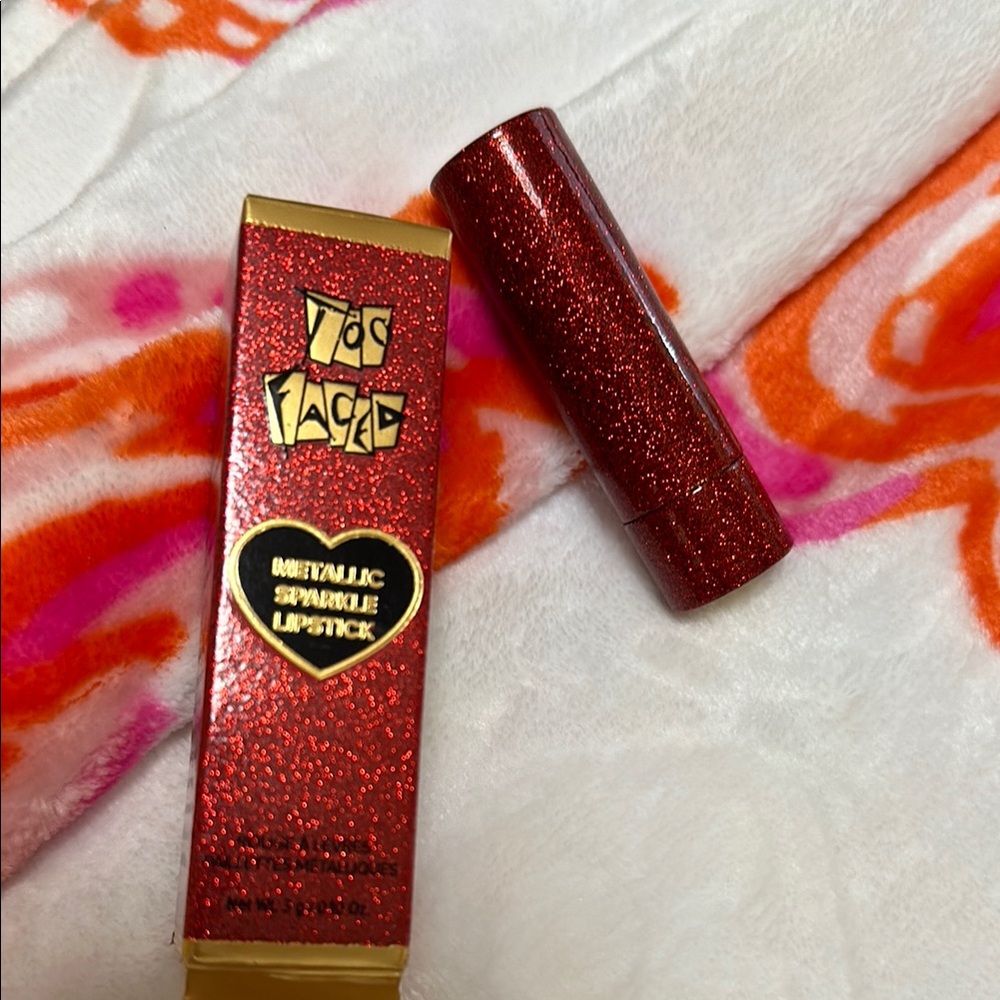 Too Faced Metallic Red Sparkle Lipstick